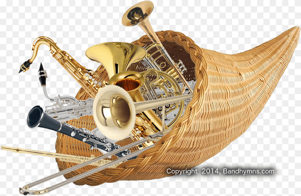Cornucopia With Music Coming Out, Musical Instrument, Brass Section, Horn Free Transparent Png