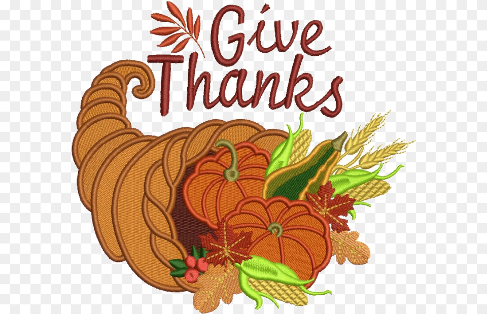 Cornucopia X Give Thanks Thanksgiving Filled Machine Thanksgiving, Pattern, Art, Floral Design, Graphics Free Png Download