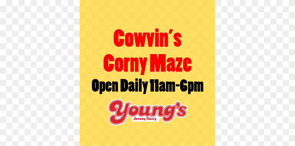 Corny Maze 1 Youngs Dairy, Advertisement, Poster, Text Free Transparent Png