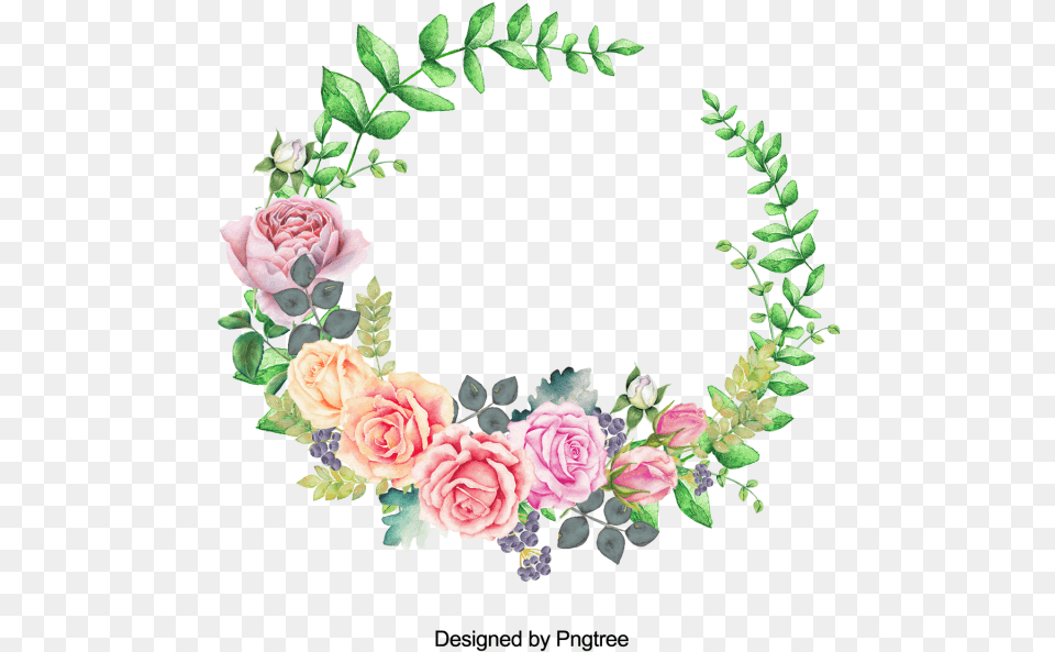 Coroa De Flores Desenho, Flower, Plant, Rose, Pattern Png