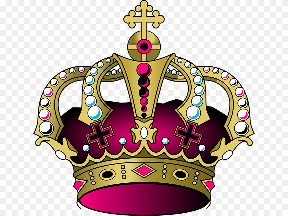 Coroa Rei Real Prncipe Histria Tiara Princesa Purple And Gold Crown, Accessories, Jewelry Png
