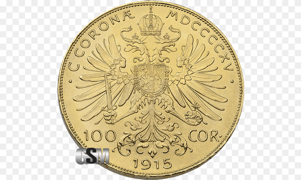Corona Austrian Gold Coin Coin, Money Png