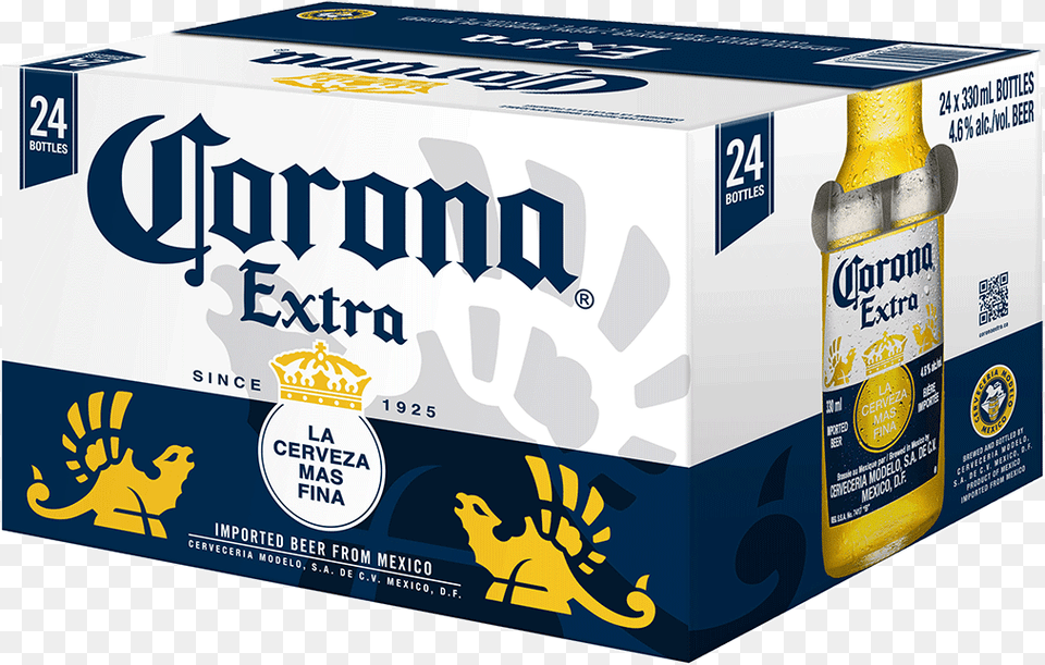 Corona Beer 24 Pack, Alcohol, Beverage, Lager, Box Png