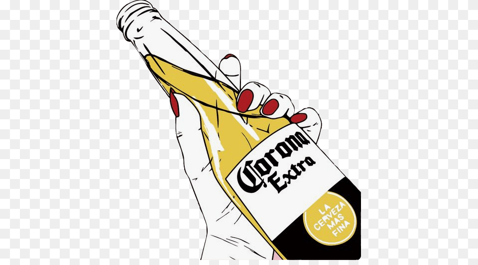 Corona Beer Cerveza Merrychristymasremix Merry Christm, Bottle, Alcohol, Beverage, Beer Bottle Free Transparent Png