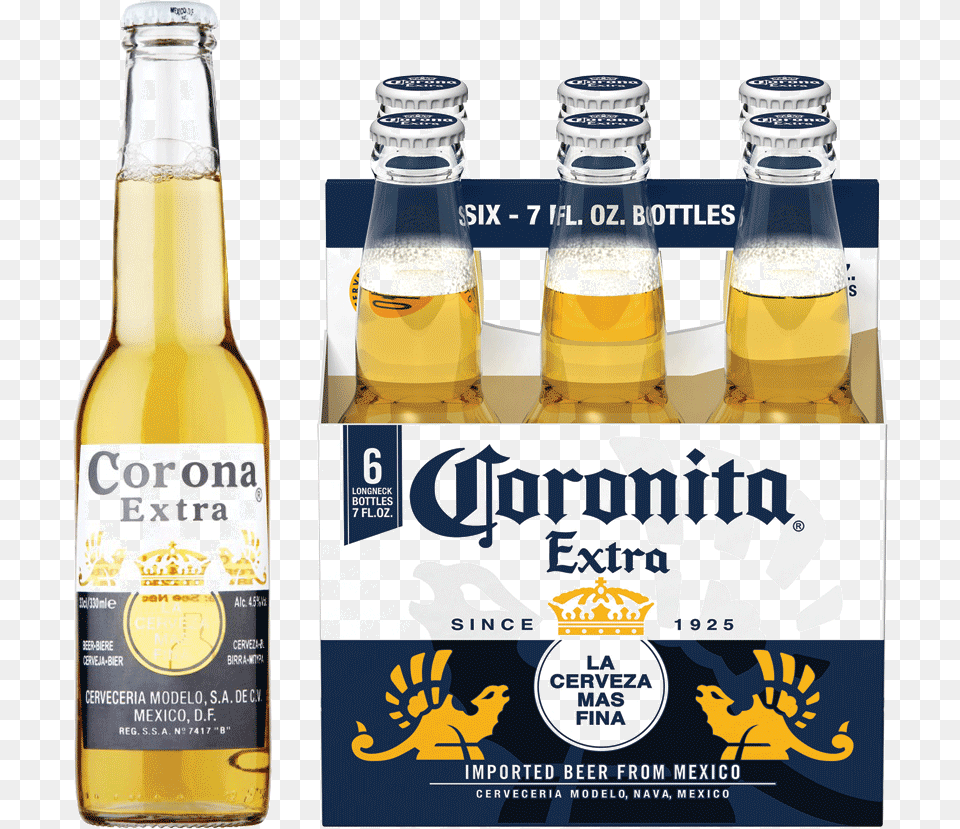 Corona Coronita, Alcohol, Beer, Beer Bottle, Beverage Free Png