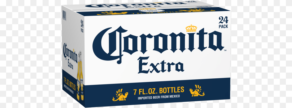 Corona Coronita Extra 24pk Bottles Coronita 24 Pack, Box, Alcohol, Beer, Beverage Png Image