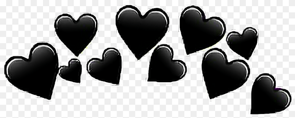 Corona De Corazones Download Black Heart Crown, Body Part, Hand, Person Png Image