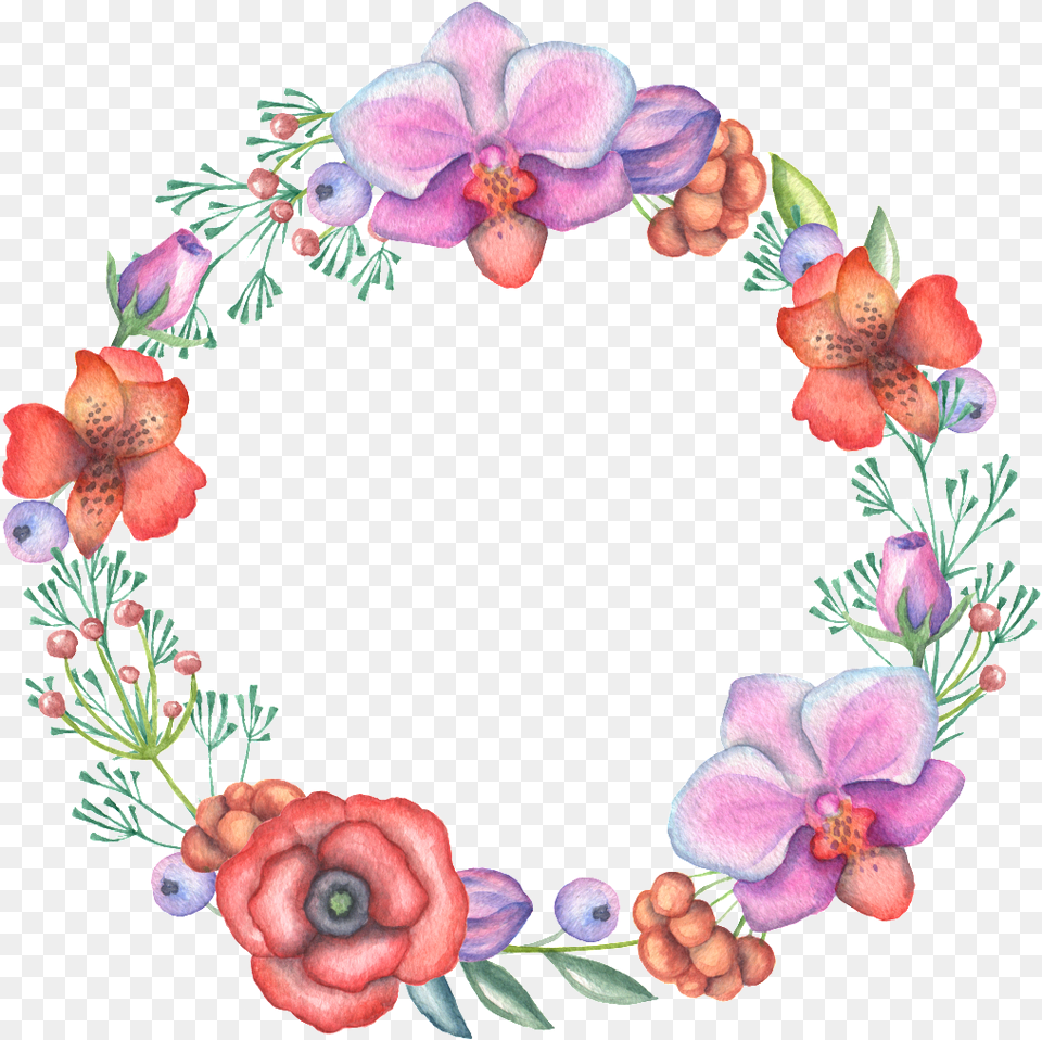 Corona De Flores Color Blanco Transparente Ornamento Flores De Colores, Flower, Plant, Rose Png