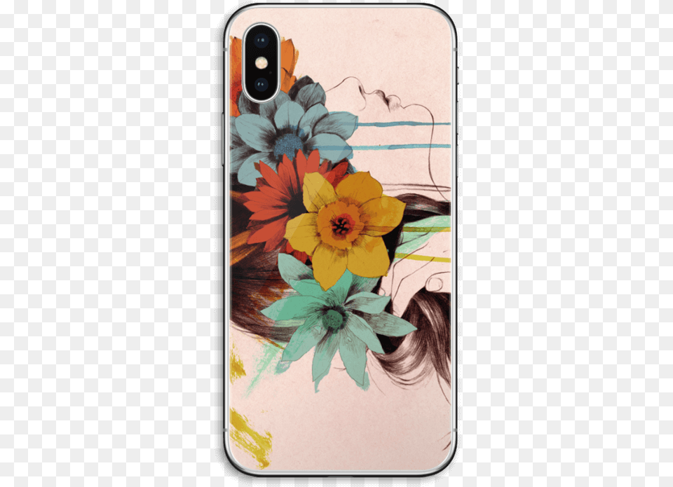 Corona De Flores Vinilo Iphone X Portable Network Graphics, Mobile Phone, Electronics, Phone, Pattern Free Png Download