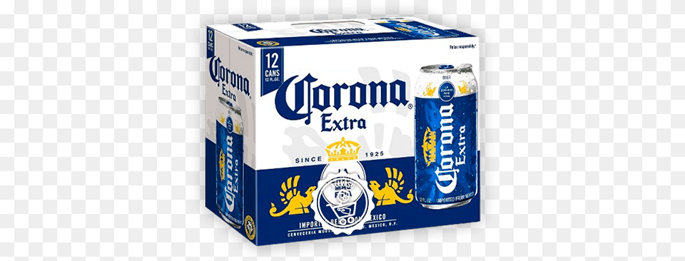 Corona Extra 12 Pack Cans, Alcohol, Beer, Beverage, Lager Free Png Download