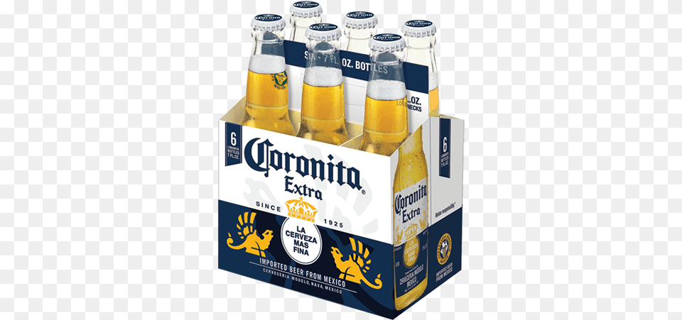 Corona Extra 6pk Corona Extra, Alcohol, Beer, Beer Bottle, Beverage Free Transparent Png