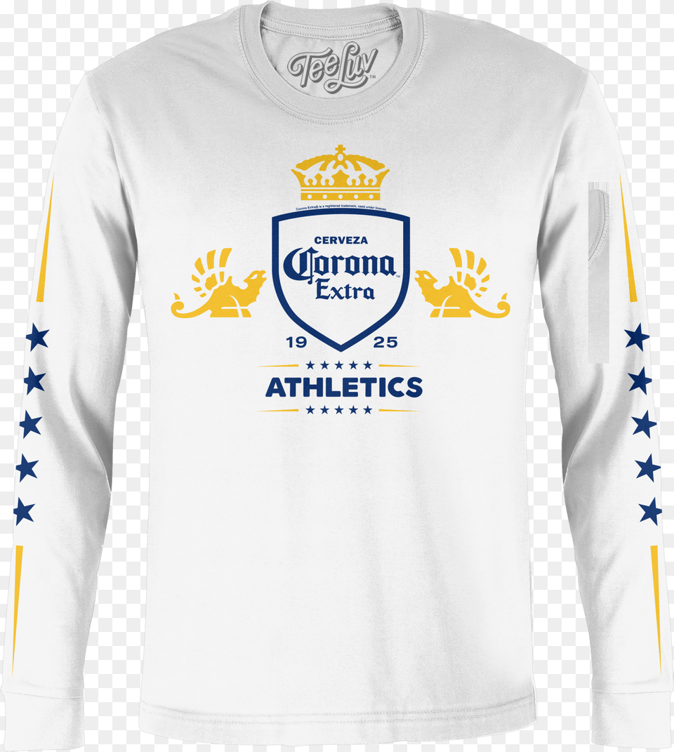 Corona Extra Athletics Stars Long Corona Long Sleeve Shirt, Clothing, Long Sleeve, T-shirt Free Png Download