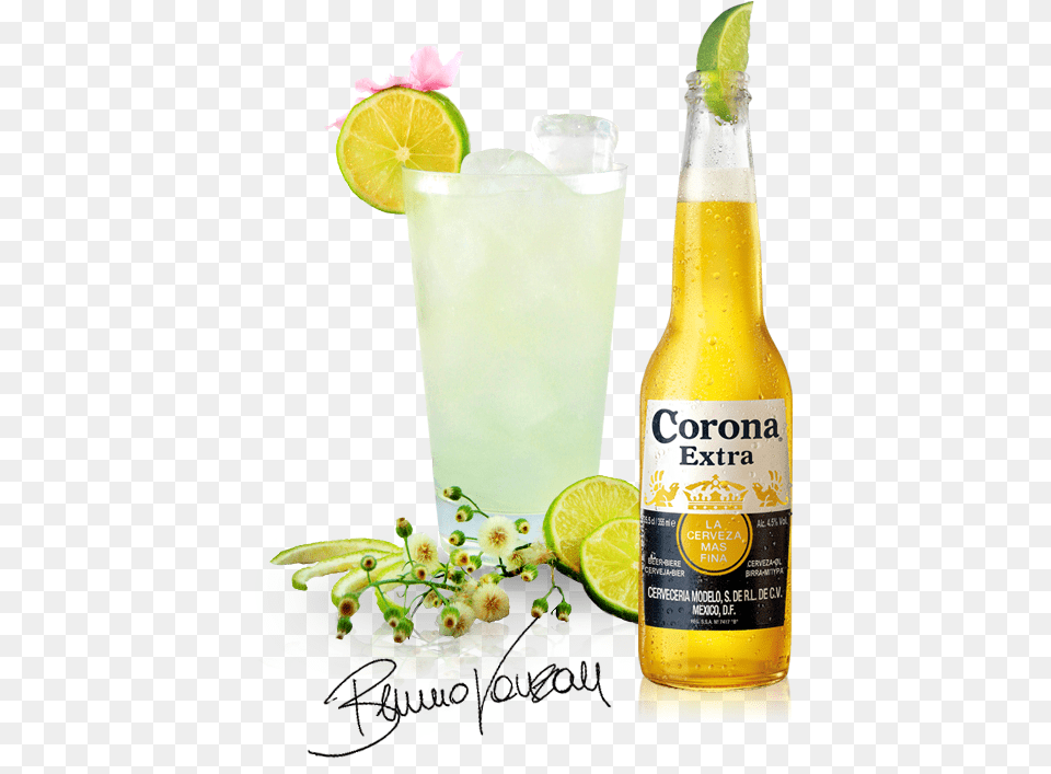 Corona Extra Download Corona Extra, Alcohol, Plant, Lime, Fruit Png Image