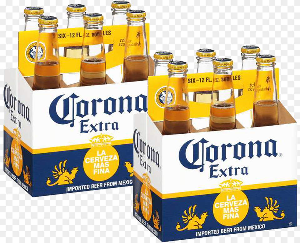 Corona Extra Lager Beer Case Of 1 Case Of Corona Beer, Alcohol, Beer Bottle, Beverage, Bottle Free Png Download