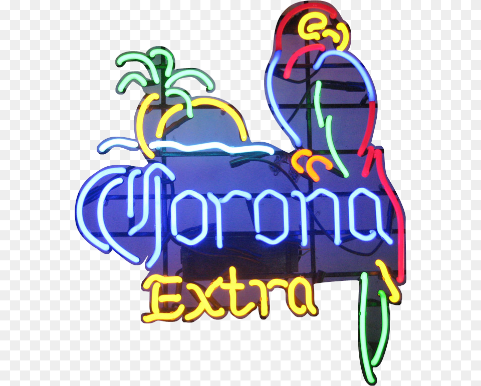 Corona Extra Parrot Neon Sign Neon Sign, Light Png