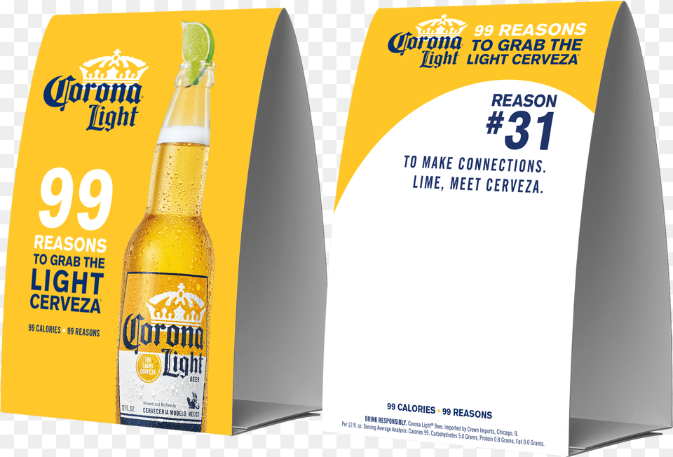 Corona Light 99 Reasons Bottle, Advertisement, Alcohol, Beer, Beverage Free Png