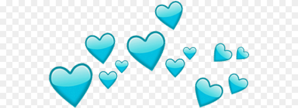 Coronadecorazones Corona Corazon Corazones Tumblr Azul, Turquoise, Heart Png Image