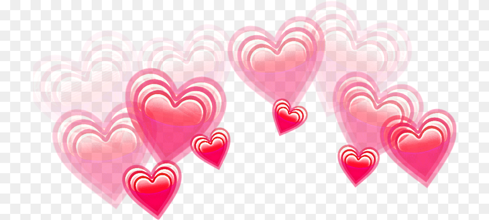 Coronadecorazones Corona Corazon Corazones Tumblr Pink Heart Crown Free Png Download