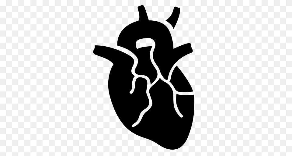 Coronary Heart Disease Disease Midge Icon With And Vector, Gray Free Png