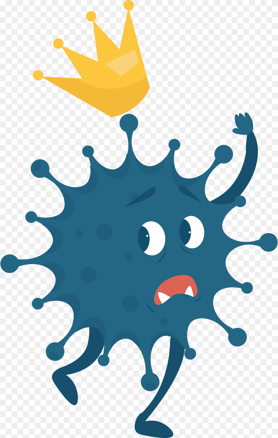 Coronavirus Character Clipart, Art, Graphics, Water Png