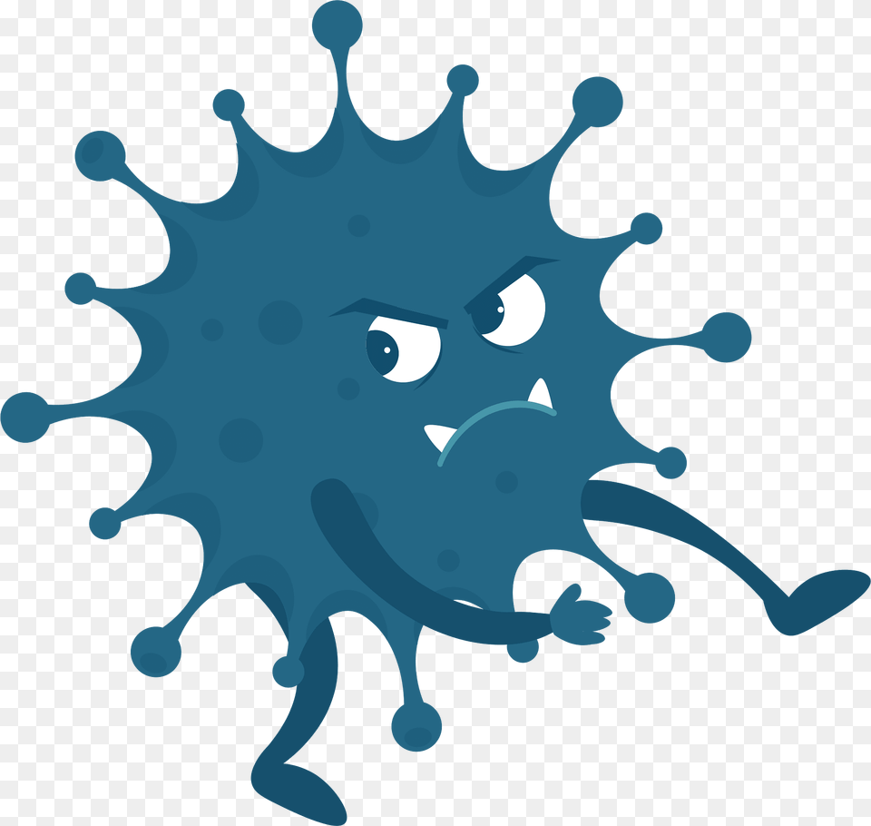 Coronavirus Character Clipart, Art, Outdoors, Animal, Sea Life Free Png Download