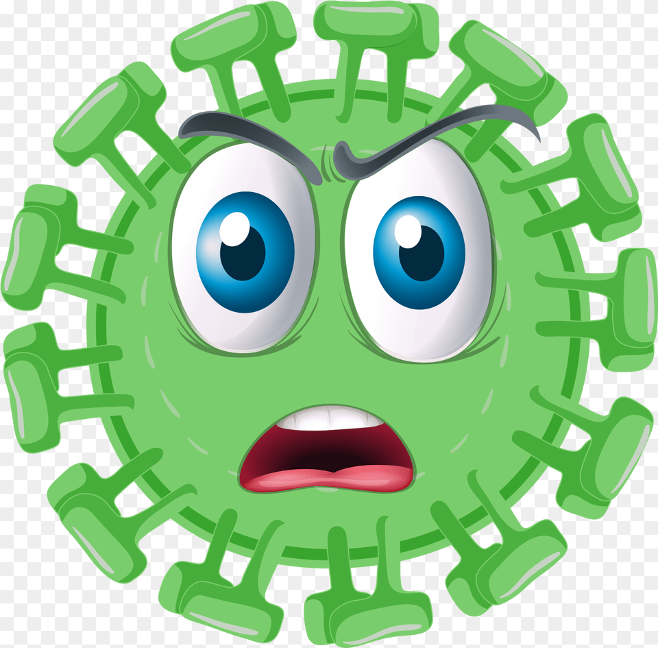 Coronavirus Surprised Emoticon Coronavirus Emoticon, Green, Toy, Pinata, Device Png