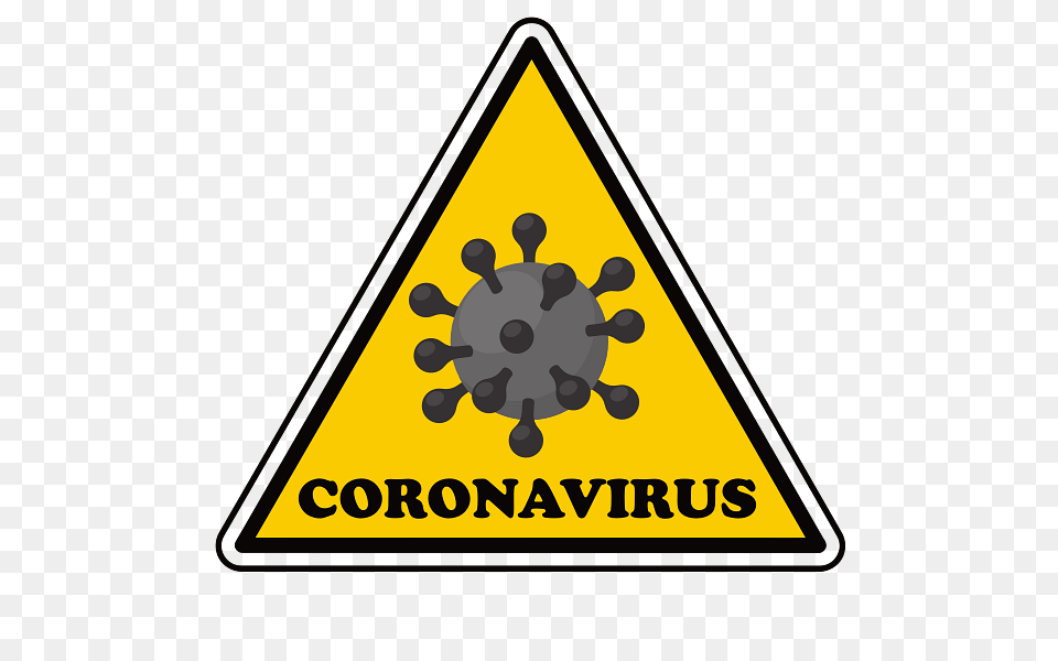 Coronavirus Warning, Sign, Symbol, Triangle Free Png Download