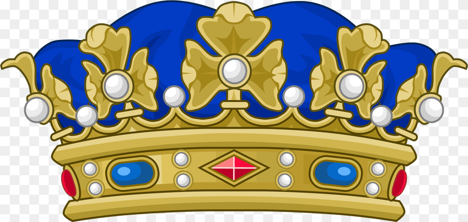 Coronet With Blue Bonnet Prince Crown, Accessories, Jewelry, Bulldozer, Machine Free Png Download