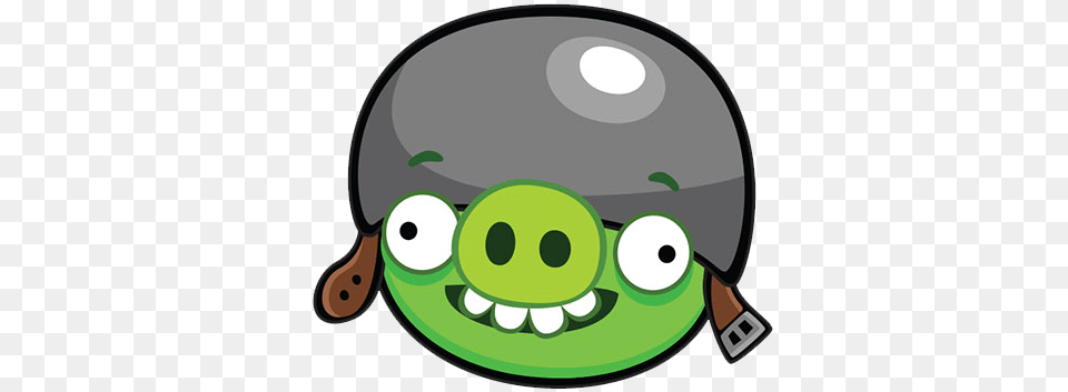 Corporal Pig In Cumple Angry Birds Angry, Green, Helmet, Disk Free Png Download