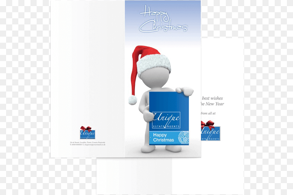 Corporate Christmas Cards For Estate Agents Graphic Design, Advertisement, Poster, Baby, Person Png Image