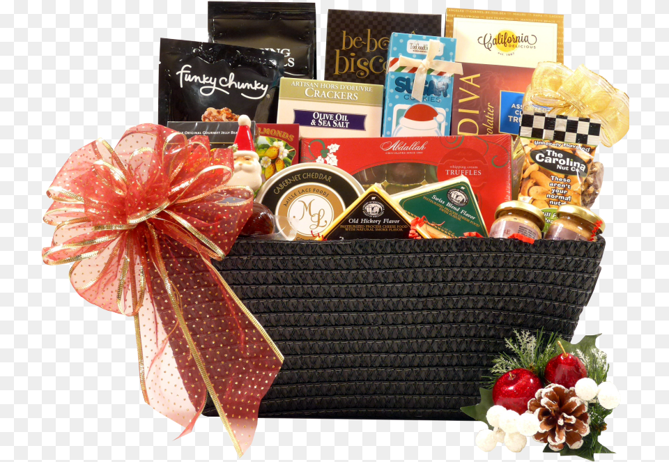 Corporate Holiday Gift Basket Gift Basket, Flower, Flower Arrangement, Flower Bouquet, Plant Free Transparent Png