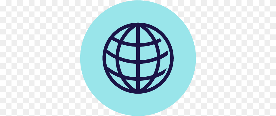 Corporate Information Overview Blue Circle Over Internet Icon, Sphere, Astronomy, Outer Space, Planet Png Image