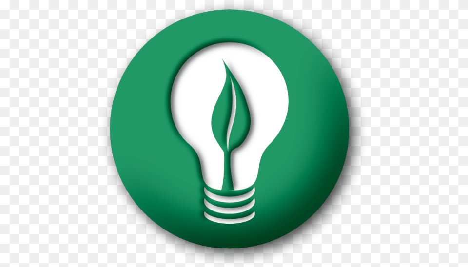 Corporate Responsibility Icon Emblem, Green, Light, Lightbulb, Disk Free Png