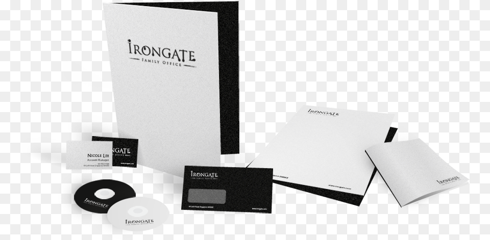 Corporate Stationery Design Family Office Irongate Office Stationery Design, Text Free Transparent Png