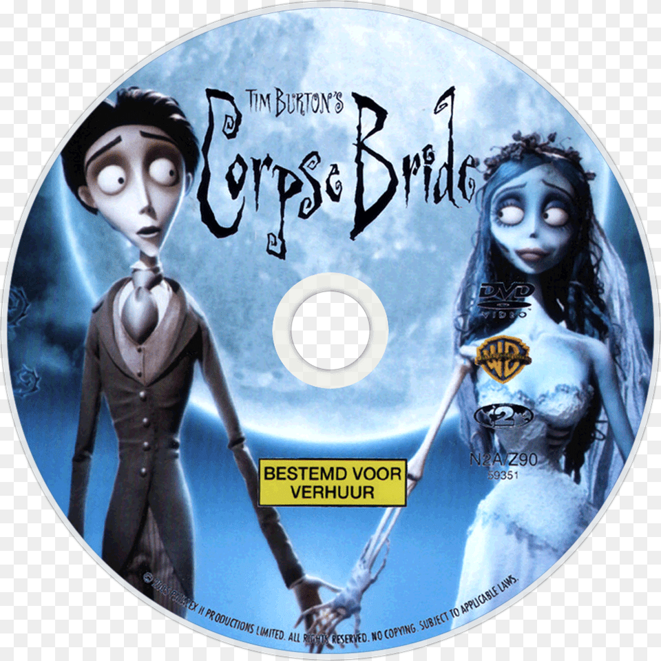 Corpse Bride Dvd Widescreen, Disk, Adult, Wedding, Person Png Image