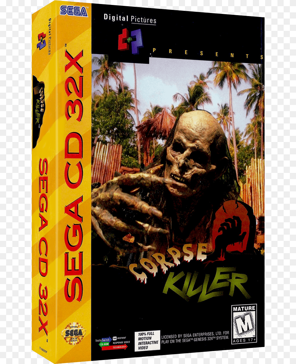 Corpse Killer Sega Cd, Advertisement, Poster, Adult, Person Free Transparent Png