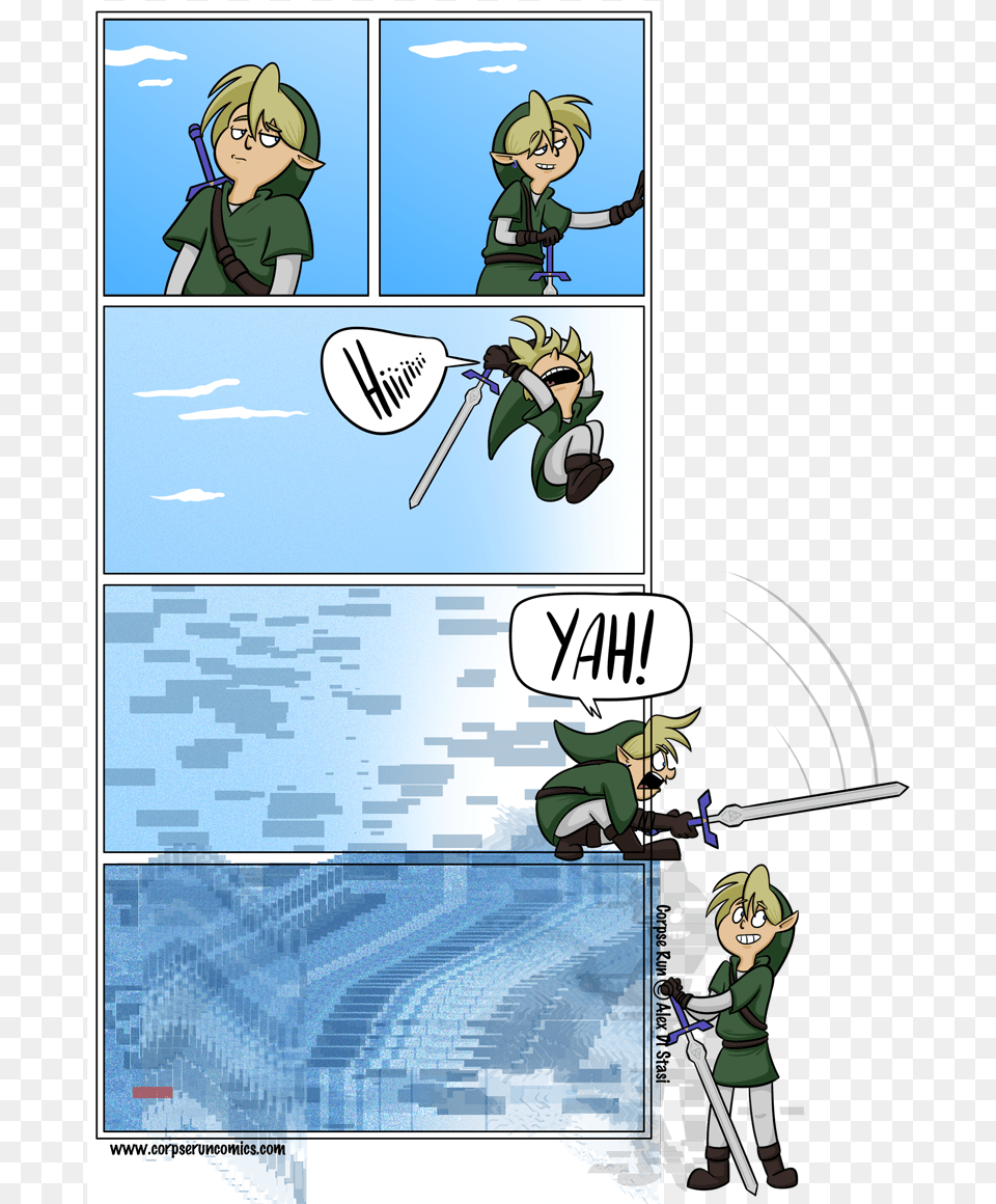 Corpse Run Legend Of Zelda Breath Of The Wild Comics, Book, Publication, Baby, Person Png Image