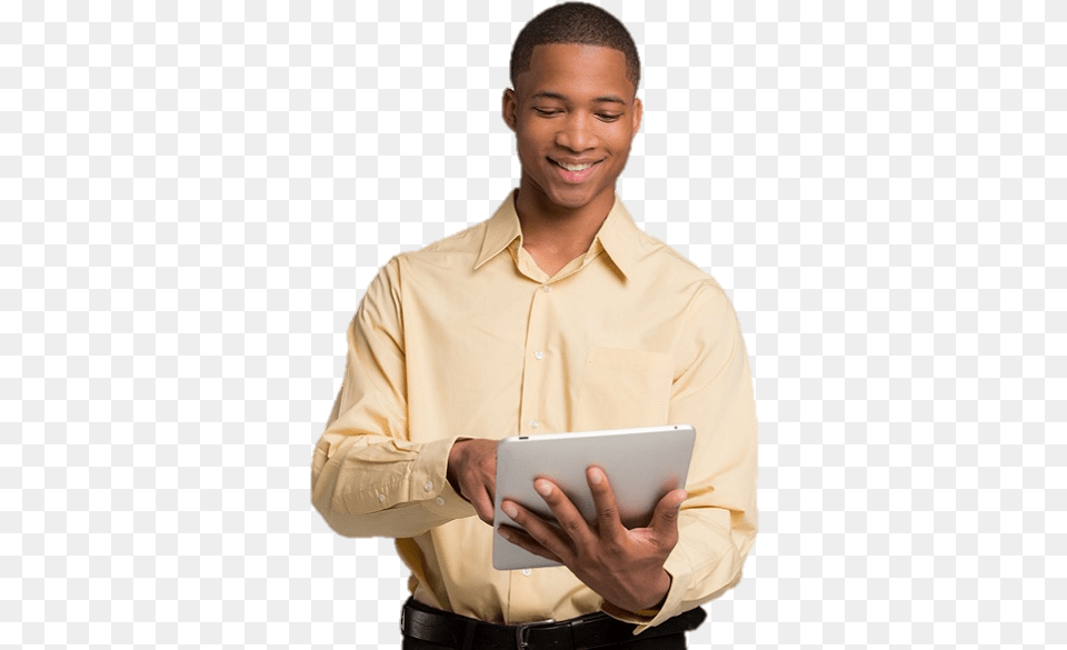 Corrected Young Black Man Young Black Person, Clothing, Computer, Electronics, Shirt Free Png Download