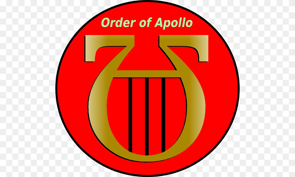 Correllian Order Of Apollo Clip Art, Logo, Symbol, Harp, Musical Instrument Png