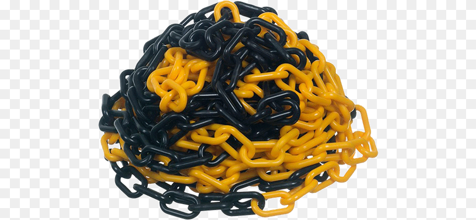 Corrente Plstica Elo 60mm Amarelo E Preto, Chain, Accessories Png Image