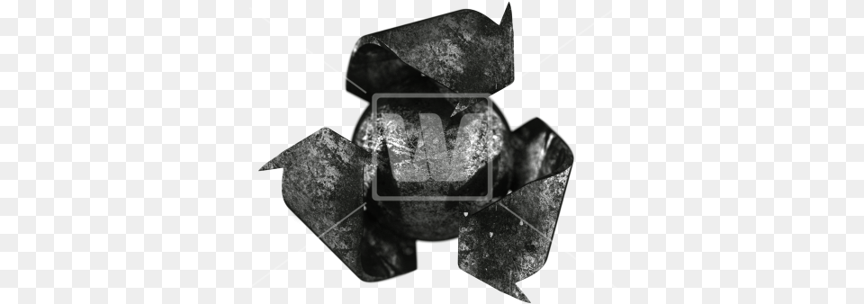 Corroded Recycling Symbol Corrosion, Mineral, Crystal, Recycling Symbol, Quartz Png Image