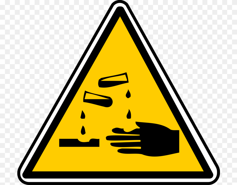 Corrosive Substance Ampere Hazard Safety Risk, Sign, Symbol, Triangle, Road Sign Free Transparent Png