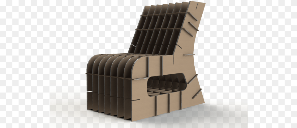 Corrugated Cardboard Child39s Chair Corrugated Cardboard Chair, Furniture Png