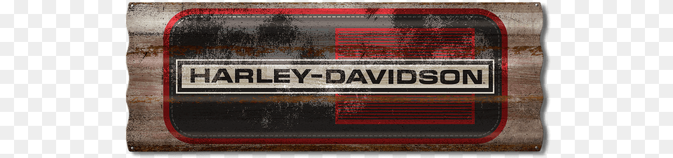 Corrugated Vintage Harley Davidson Logo Sign Bacon, Home Decor, Sticker, Railway, Train Free Png Download