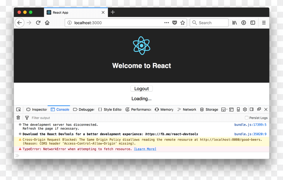 Cors Error After Login React Create App, File, Webpage, Computer Hardware, Electronics Png Image