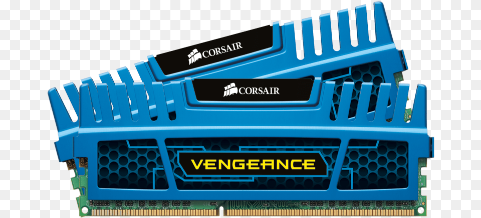 Corsair 16gb Vengeance 240 Pin Sdram Ddr3 1600 Pc3 Corsair Vengeance Ddr3 Blue, Computer, Computer Hardware, Electronics, Hardware Png