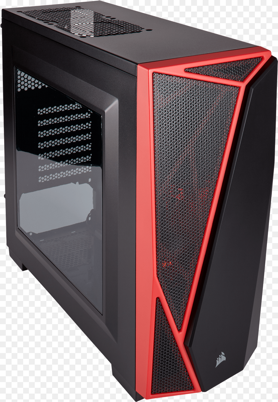 Corsair Carbide Spec 04 Black Red Atx Mid Tower Case, Electronics, Speaker, Appliance, Device Free Png
