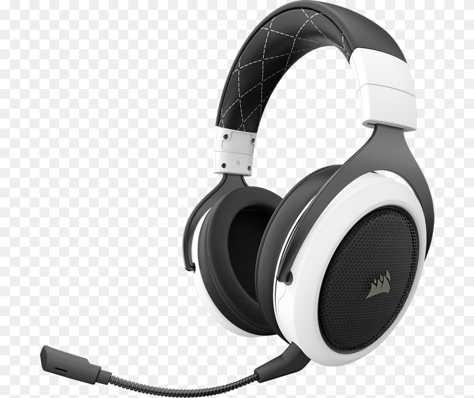 Corsair Gaming Hs70 Wireless White, Electronics, Headphones Free Png Download