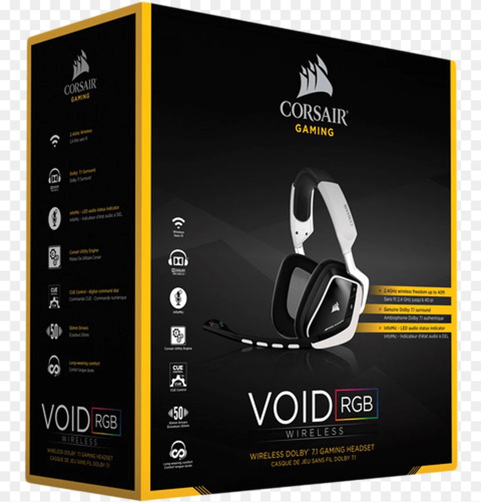 Corsair Gaming Void Wireless Rgb Gaming Headset Corsair Headset Void, Electronics Png Image