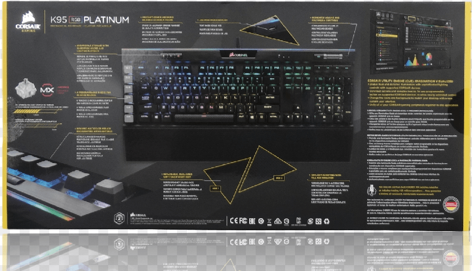 Corsair K95 Platinum Corsair K95 Platinum Box, Computer Hardware, Electronics, Hardware, Computer Free Png Download